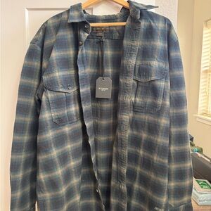 Filson Men's Blue Plaid Alaskan Guide Shirt NWT